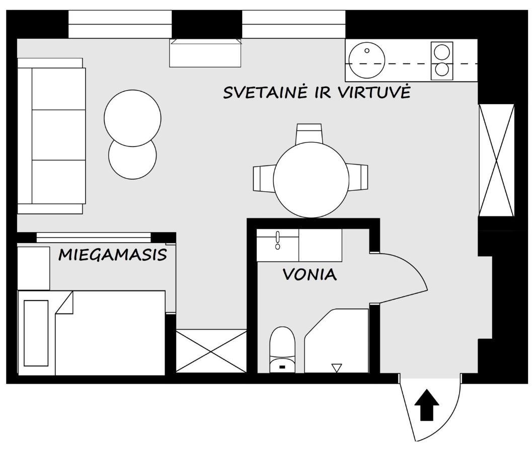 Ferienwohnung M.K. Ciurlionis 7 Wilna Exterior foto